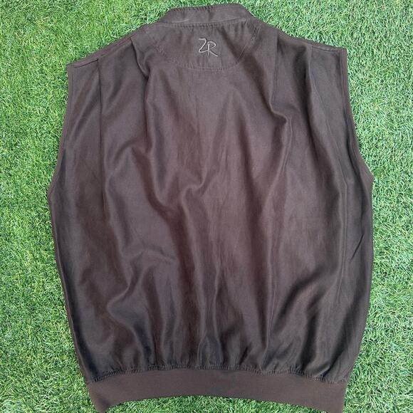 Zero Restriction MicroSuede Pullover Half Snap Golf Vest Wynn Las Vegas Logo L - Picture 9 of 10